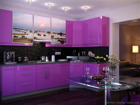pictures  modern purple kitchens design ideas gallery