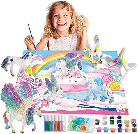 amazoncom dankaishi kids unicorn painting kits arts  crafts