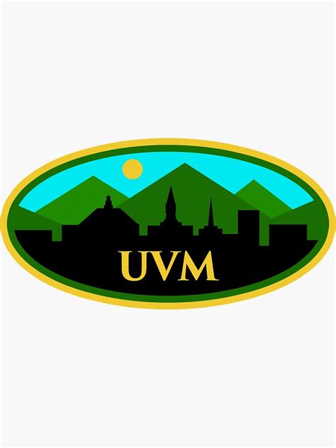 university  vermont graphic sticker  sale  mackspek redbubble