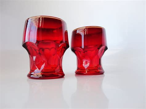 Vintage Ruby Red Glassware Ruby Red Glass Ruby By