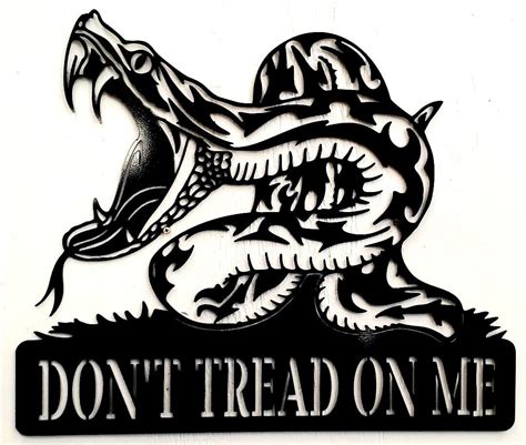 dont tread   steel sign metal art wall decor liberty gadsden flag ebay