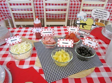 host  fun pizza themed birthday party   kids