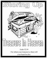 Coloring Treasures Pages Bible Treasure Heaven Children Printable Box Sheets Storing Last Sheet 24th Theme Updated August Party Gems Stories sketch template