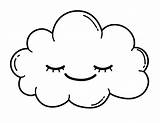 Nube Cloud Lluvia sketch template