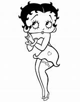 Betty Boop Drawing Coloring Pages Printables Cartoon Clipart Da Colorare Disegni Di Disegno Visit Books Getdrawings sketch template