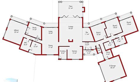 south african house design style  bedroom floor plan nethouseplansnethouseplans
