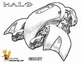 Halo Reach Ghost Coloring Pages Color Kids sketch template