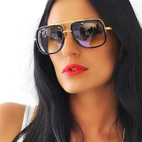 square sunglasses men flat top hot women luxury brand