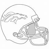Broncos Denver Coloring Helmet Pages Printable Choose Board Football sketch template