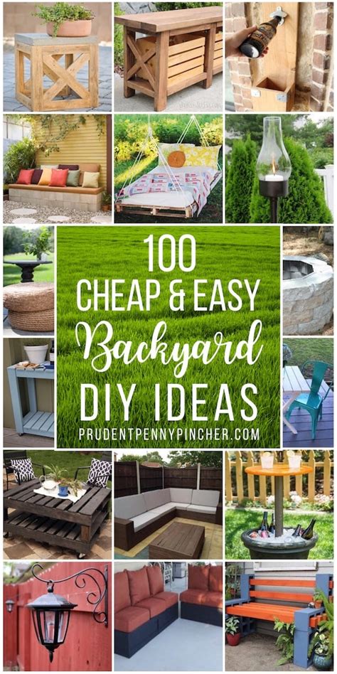 cheap  easy diy backyard ideas prudent penny pincher