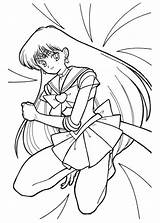 Sailor Mars Moon Coloring Pages Stars Series Sailors Colouring sketch template