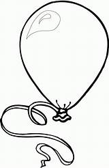 Coloring Balloon Pages Colouring Popular sketch template