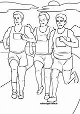 Laufen Malvorlage Leichtathletik Ausmalbilder Marathonläufer Setzt öffnet Bildes Anklicken Sich sketch template