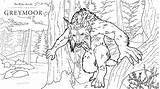 Greymoor Werewolf sketch template