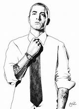 Eminem Drawings Coloring Pages Drawing Face Slim Shady Printable Deviantart Print Getcolorings Marshall sketch template