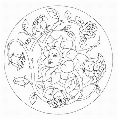 Mandalas Para Colorear De Flores Imagui