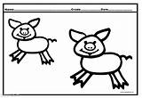 Coloring Cute Pages Pig 2884 Views sketch template