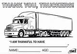 Trucker sketch template