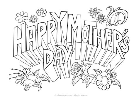 mothers day coloring pages books    printable