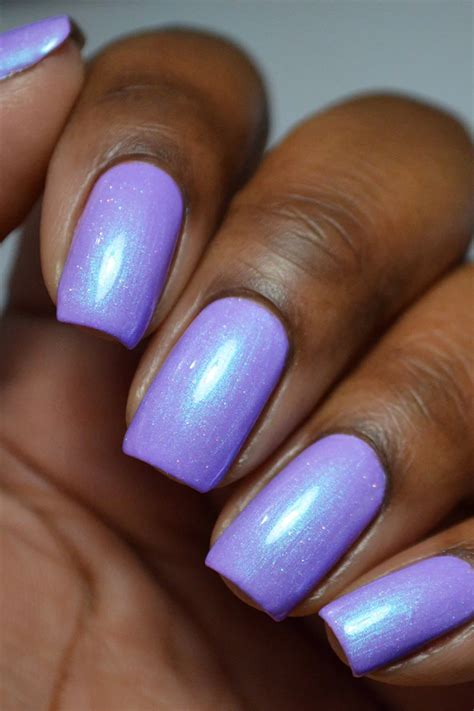 isle  capri   nail shimmer purple nail polish purple nails