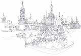 Moscow Basils Linedrawings sketch template