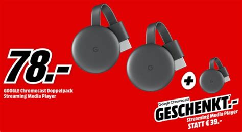 chromecast zum preis von  bei mediamarkt im angebot