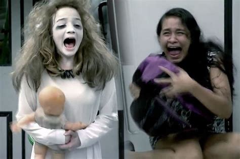惊悚！巴西地铁上演“女鬼”整蛊吓坏乘客 博览 环球网