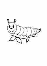 Caterpillar Coloring Pages Printable Kids Toddlers Bestcoloringpagesforkids sketch template