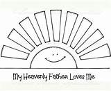 Father Loves Heavenly Coloring Pages Color Know sketch template