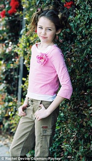 miley cyrus modelling shoot when she was 11 year old girl named destiny daily mail online