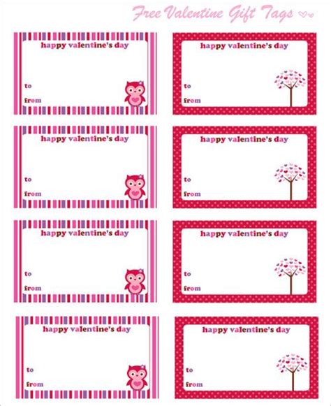 valentines day gift tags  printables pinterest gift