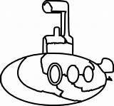 Submarine Coloring Clip Clipart Clker Vector Large sketch template