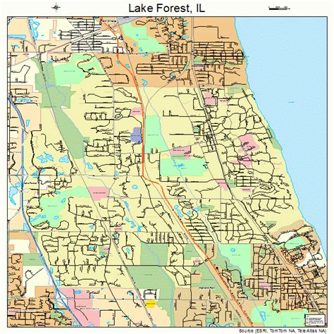 lake forest illinois street map