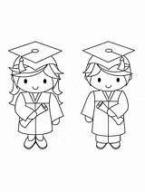 Graduation Coloring Pages Kindergarten College Preschool Kids Hat Hats Printable School Grad Choose Board Cap sketch template