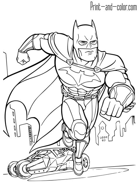 coloring pages batman realistic printable kinderpagescom