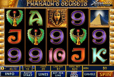 pharaoh s secrets slot play for real bonuses free spins