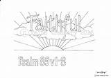 Bible Colouring Traceable Faithful Etsy sketch template