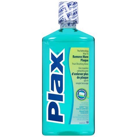 plax advanced formula loosening rinse softmint flavor  fl oz bottle