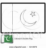 Pakistan Flag Coloring Clipart Sample Illustration Royalty Vector Lal Perera Regarding Notes sketch template