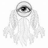 Coloring Pages Bohemian Talisman Printable Adult Getcolorings Print Catcher Dream Simple sketch template