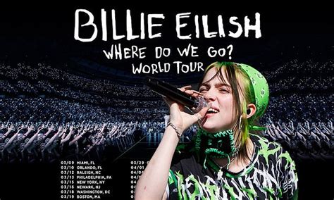 Billie Eilish Announces Cities And Dates For Her Where Do