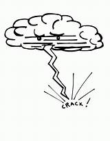 Raio Thunder Colorir Thunderstorm sketch template