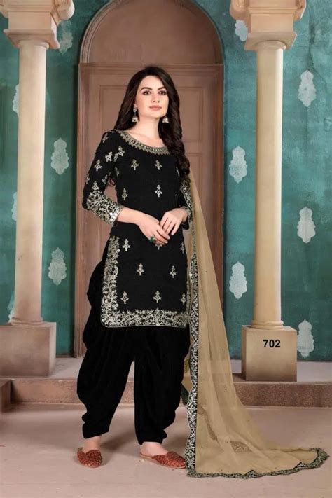 latest black patiala suit for wedding salwar suit with price
