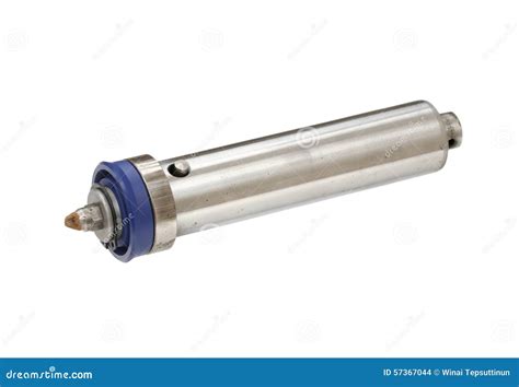 hydraulic piston rod stock photo image