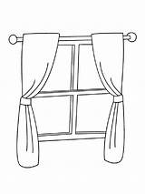 Window Coloring Pages Colouring Color Printable Drawing Print Door Okno Drawings Popular sketch template