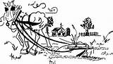 Plow Pulling Arado Pasture Tirando Caballo Potrero Clipartguy Ilustración sketch template