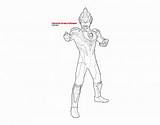 Ultraman Ginga Mewarnai Kartun Buku sketch template