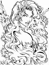 Ivy Poison Coloring Pages Drawing Adult Artcrawl Comic Comics Dc Deviantart Fairy Drawings Character Sketches Batman Ursula Book Witch Getdrawings sketch template