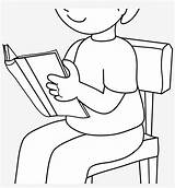 Sitting Chair Clipart Boy Child Coloring Pngkit Kindpng sketch template