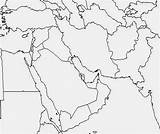 Map Middle East Blank Outline Sciences Jon Social Crsd sketch template